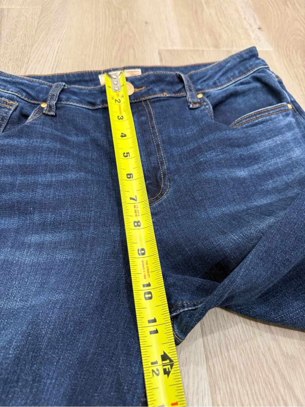 Kut From The Kloth Jean Wide Leg High Rise Dark Wash Jeans Size 8 - Picture 8 of 12